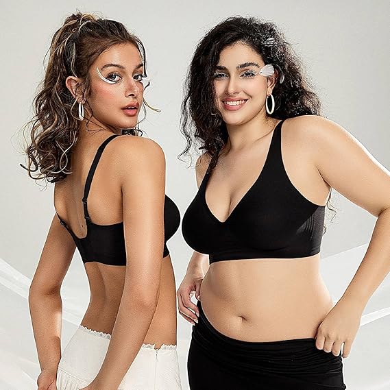 Deep V Push Up Bras No Underwire